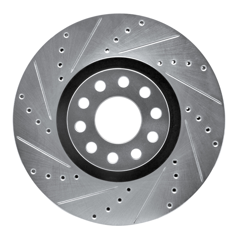 Picture of RNC Brake Rotor - Drill & Slot - R1 02-05 Volkswagen Passat (USA/Canada) Front Left Drilled & Slotted Silver Brake Rotor rnc631-74024L
