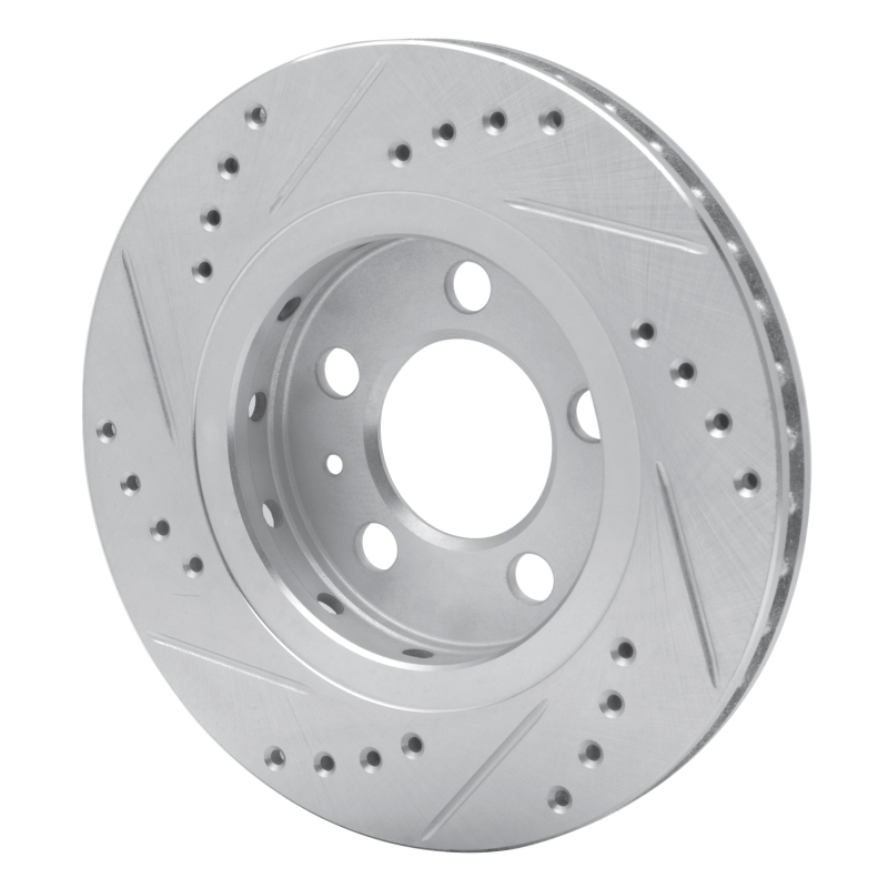 Picture of RNC Brake Rotor - Drill & Slot - R1 00-06 Audi TT Quattro Rear Right Drilled & Slotted Silver Brake Rotor rnc631-74022R