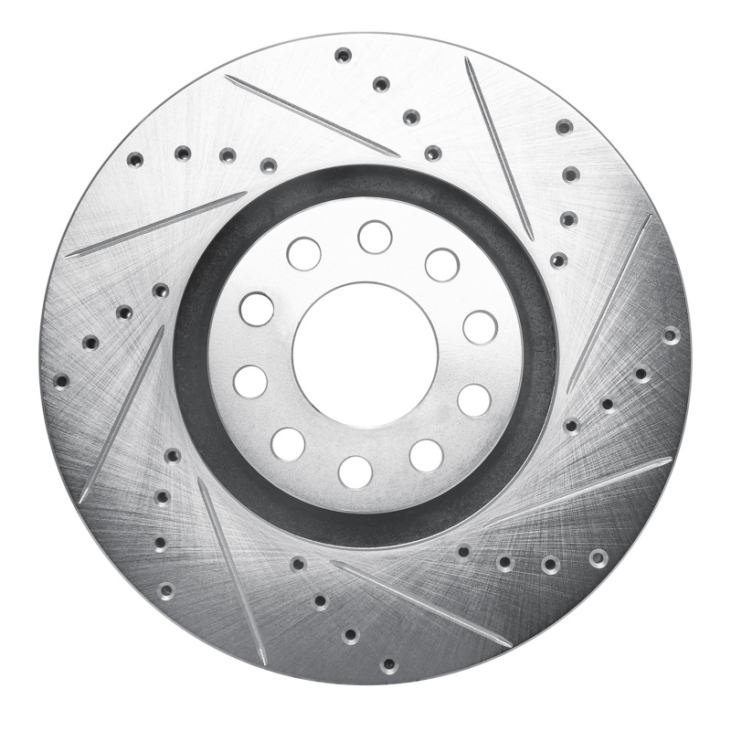 Picture of RNC Brake Rotor - Drill & Slot - R1 02-05 Volkswagen Passat (USA/Canada) Front Right Drilled & Slotted Silver Brake Rotor rnc631-74024R