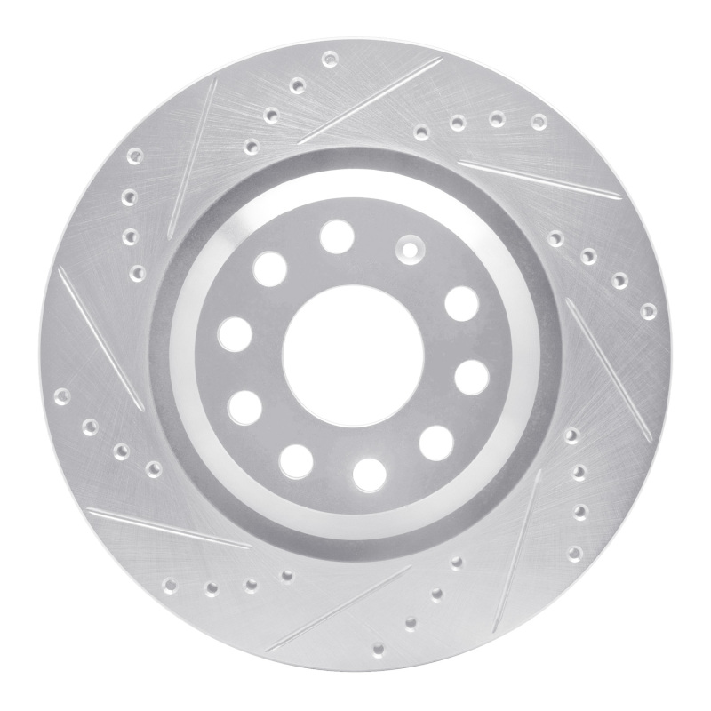 Picture of RNC Brake Rotor - Drill & Slot - R1 06-25 Audi A3 Quattro Rear Left Drilled & Slotted Silver Brake Rotor rnc631-74030L
