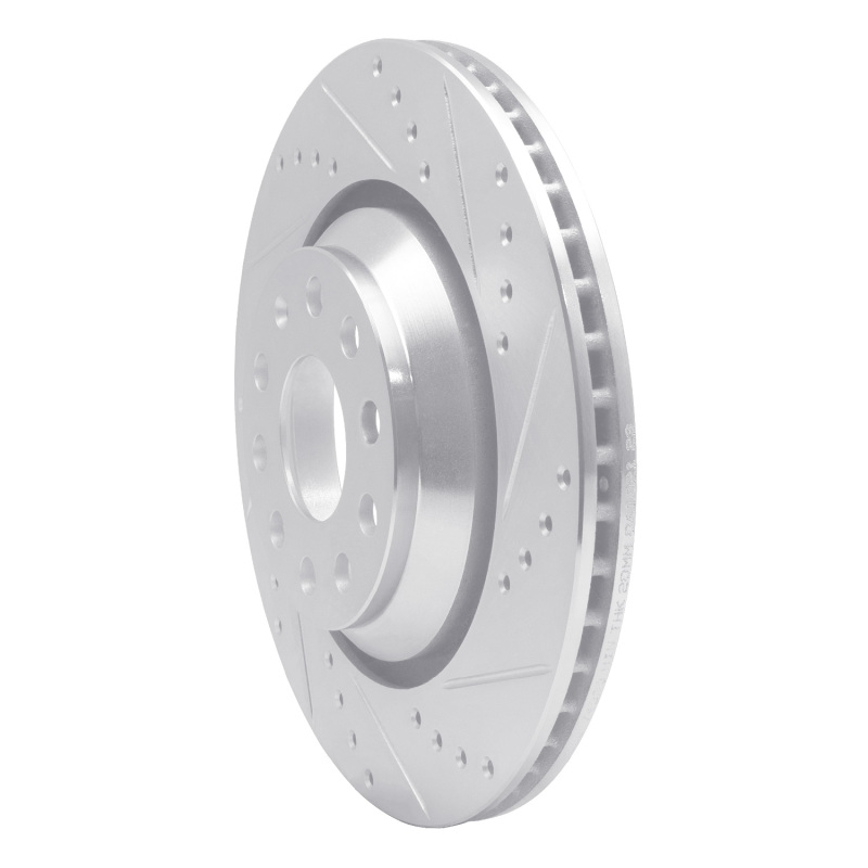 Picture of RNC Brake Rotor - Drill & Slot - R1 06-25 Audi Q3 Rear Right Drilled & Slotted Silver Brake Rotor rnc631-74030R