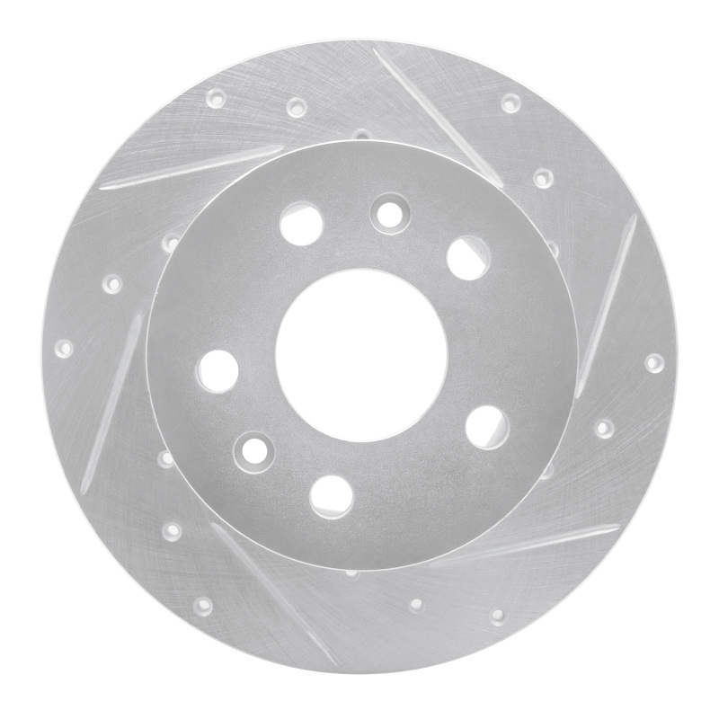 Picture of RNC Brake Rotor - Drill & Slot - R1 72-78 Volkswagen Type 2 Front Right Drilled & Slotted Silver Brake Rotor rnc631-74036R