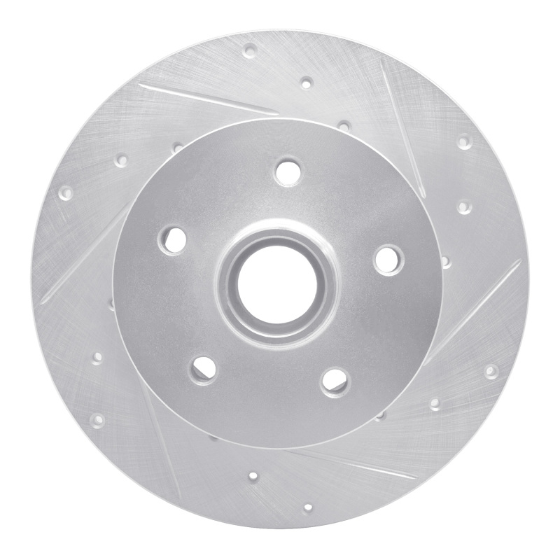 Picture of RNC Brake Rotor - Drill & Slot - R1 79-85 Volkswagen Type 2 Front Right Drilled & Slotted Silver Brake Rotor rnc631-74037R