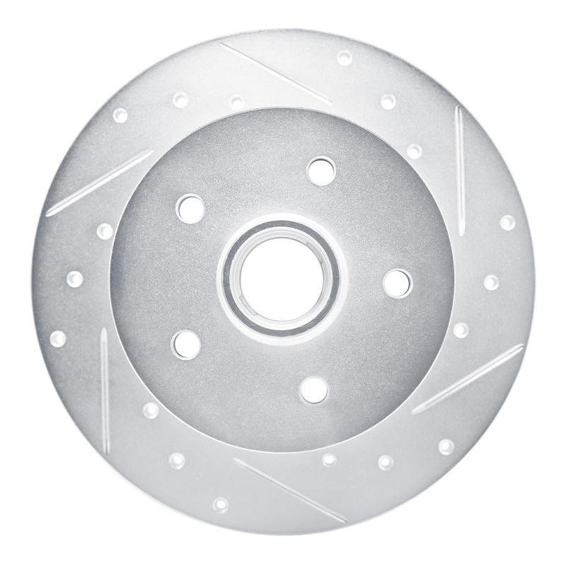 Picture of RNC Brake Rotor - Drill & Slot - R1 86-91 Volkswagen Vanagon Front Right Drilled & Slotted Silver Brake Rotor rnc631-74039R