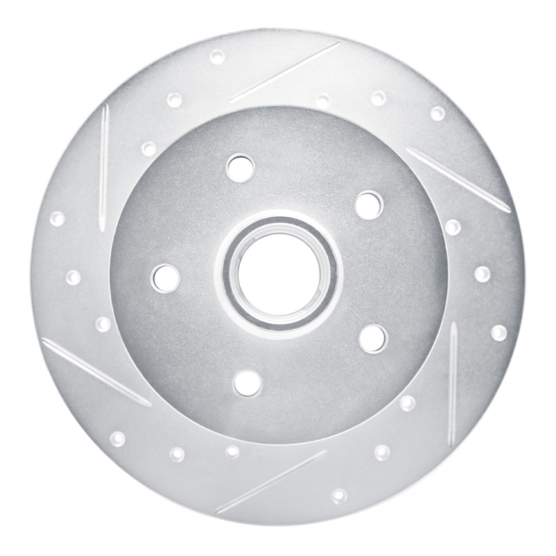 Picture of RNC Brake Rotor - Drill & Slot - R1 86-91 Volkswagen Vanagon Front Left Drilled & Slotted Silver Brake Rotor rnc631-74039L