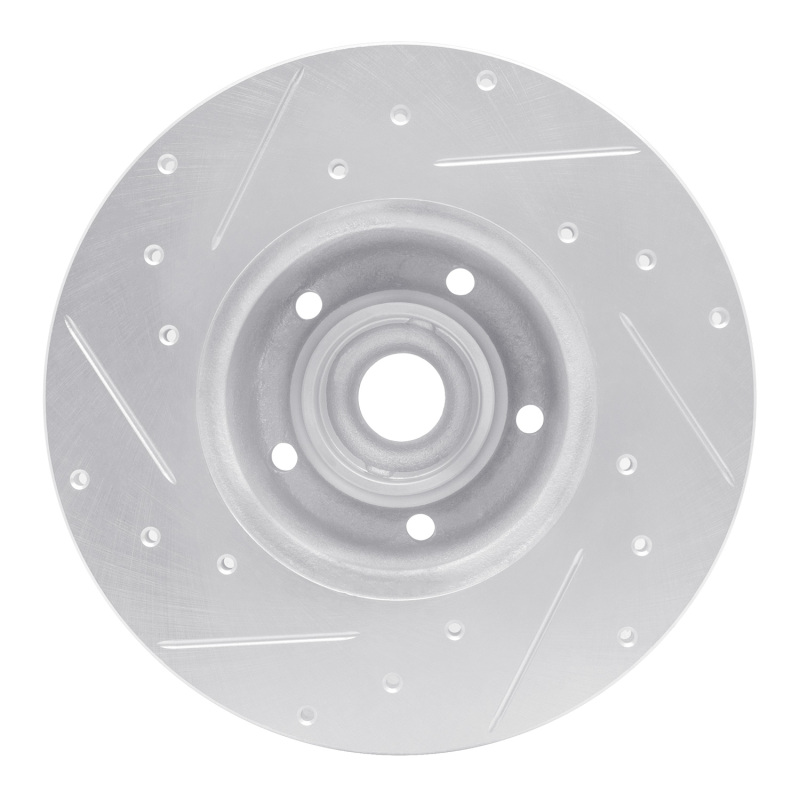 Picture of RNC Brake Rotor - Drill & Slot - R1 79-85 Volkswagen Type 2 Front Right Drilled & Slotted Silver Brake Rotor rnc631-74037R