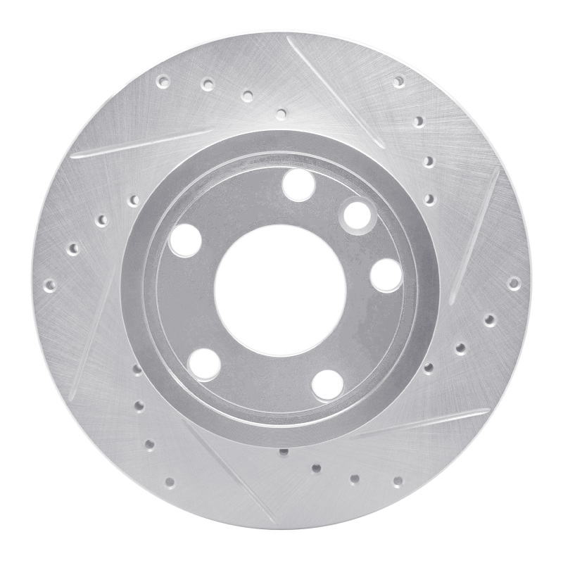 Picture of RNC Brake Rotor - Drill & Slot - R1 92-95 Volkswagen EuroVan Front Right Drilled & Slotted Silver Brake Rotor rnc631-74040R