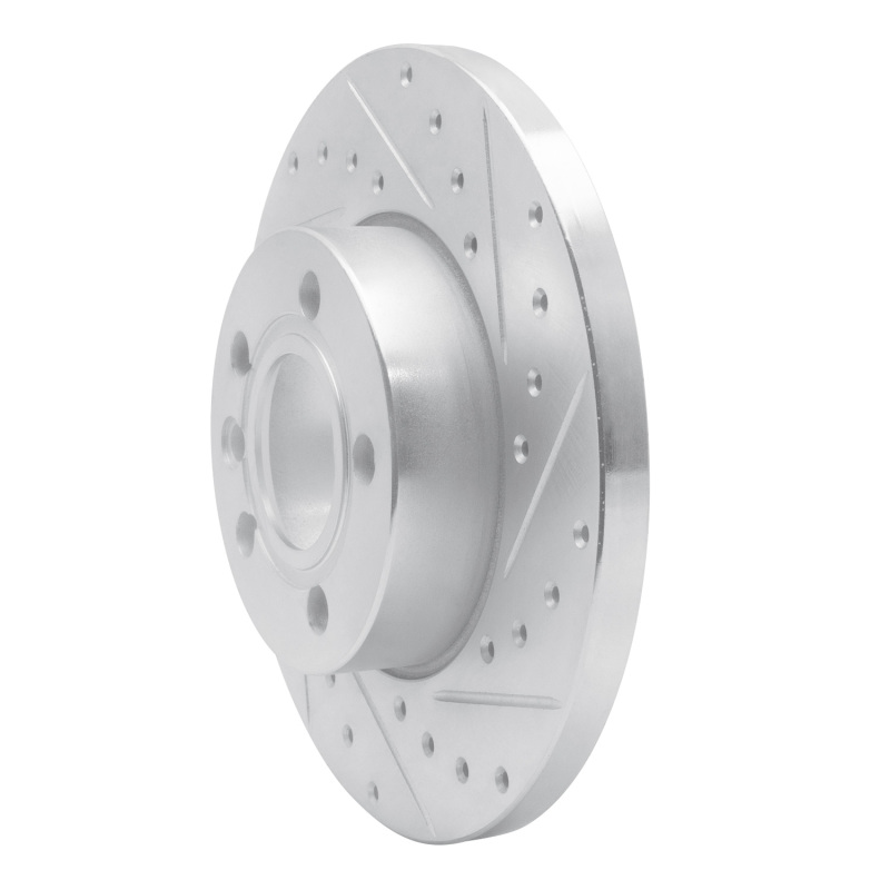Picture of RNC Brake Rotor - Drill & Slot - R1 96-00 Volkswagen EuroVan Front Right Drilled & Slotted Silver Brake Rotor rnc631-74042R