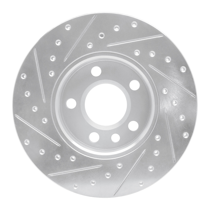 Picture of RNC Brake Rotor - Drill & Slot - R1 96-00 Volkswagen EuroVan Front Right Drilled & Slotted Silver Brake Rotor rnc631-74042R