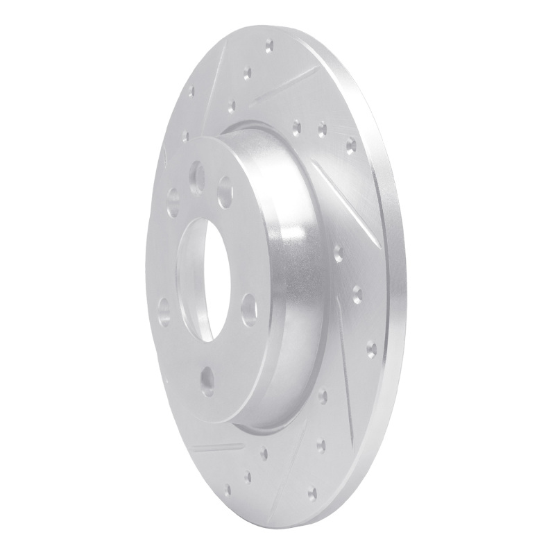 Picture of RNC Brake Rotor - Drill & Slot - R1 96-00 Volkswagen EuroVan Rear Left Drilled & Slotted Silver Brake Rotor rnc631-74044L