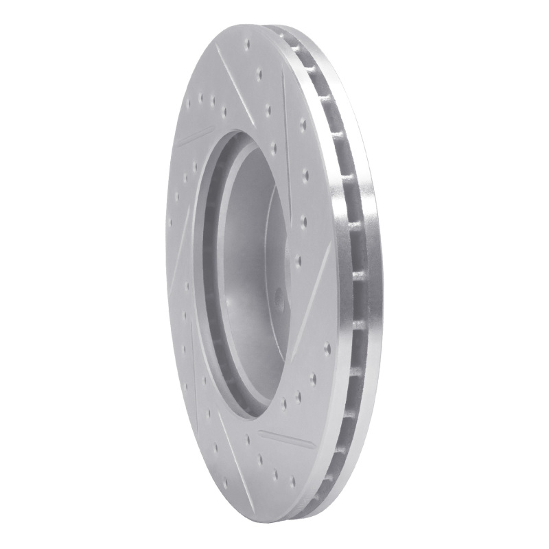 Picture of RNC Brake Rotor - Drill & Slot - R1 96-00 Volkswagen EuroVan Front Left Drilled & Slotted Silver Brake Rotor rnc631-74043L