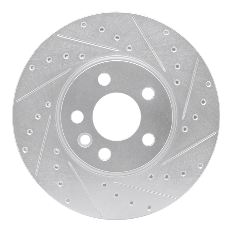 Picture of RNC Brake Rotor - Drill & Slot - R1 01-03 Volkswagen EuroVan Front Right Drilled & Slotted Silver Brake Rotor rnc631-74045R