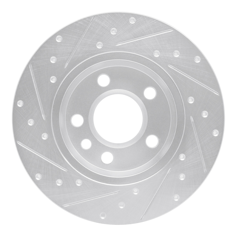 Picture of RNC Brake Rotor - Drill & Slot - R1 96-00 Volkswagen EuroVan Rear Right Drilled & Slotted Silver Brake Rotor rnc631-74044R