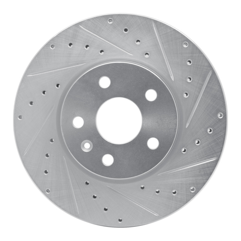 Picture of RNC Brake Rotor - Drill & Slot - R1 06-15 Lexus IS250 Rear Right Drilled & Slotted Silver Brake Rotor rnc631-75016R