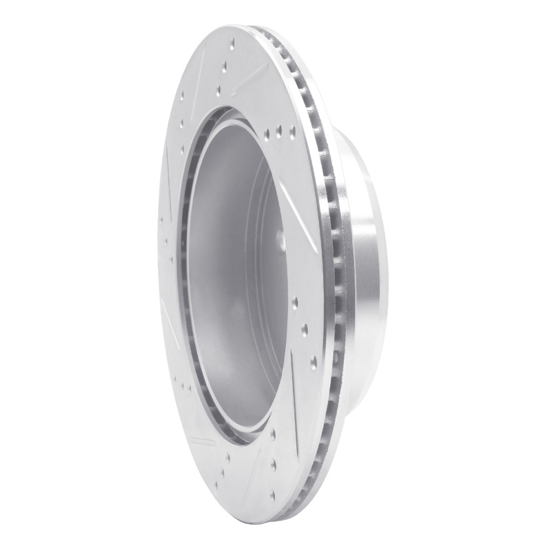 Picture of RNC Brake Rotor - Drill & Slot - R1 06-20 Lexus IS250 Rear Right Drilled & Slotted Silver Brake Rotor rnc631-75036R