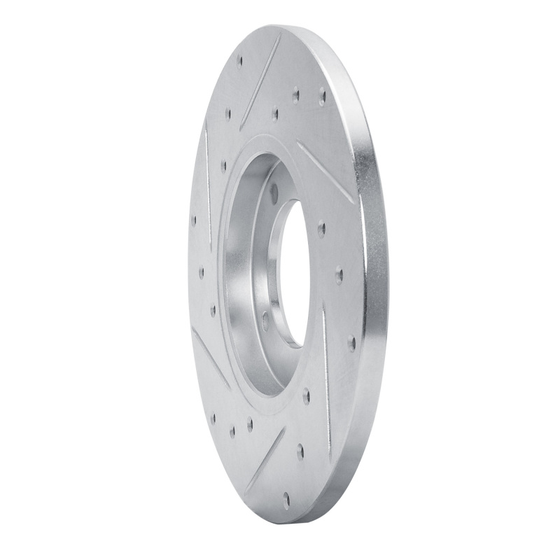 Picture of RNC Brake Rotor - Drill & Slot - R1 79-81 Toyota Celica Front Right Drilled & Slotted Silver Brake Rotor rnc631-76008R