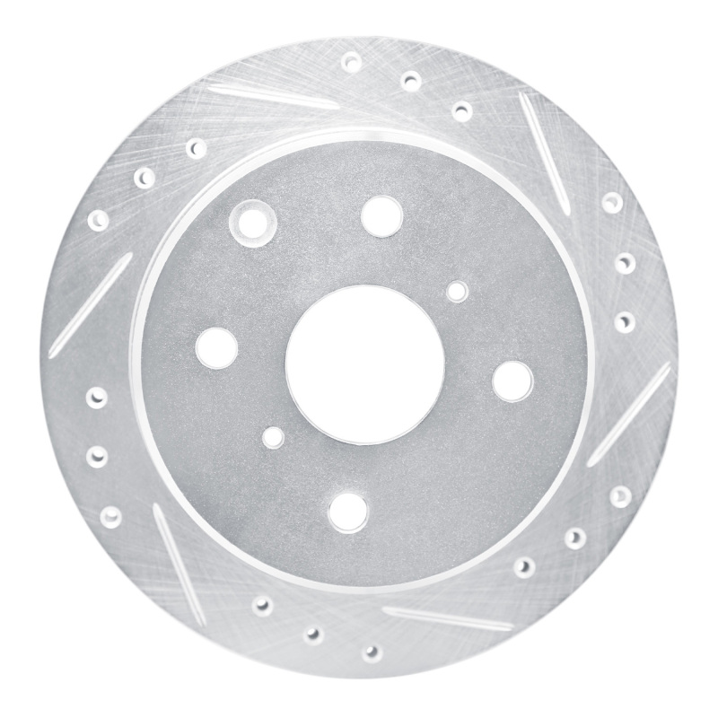 Picture of RNC Brake Rotor - Drill & Slot - R1 83-84 Toyota Cressida Rear Right Drilled & Slotted Silver Brake Rotor rnc631-76019R