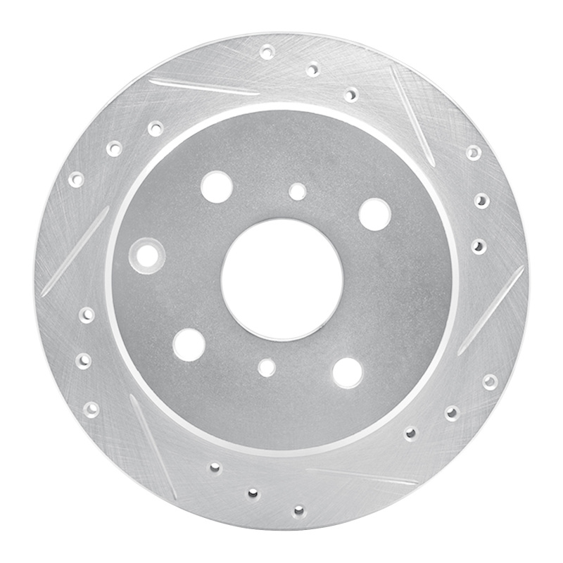 Picture of RNC Brake Rotor - Drill & Slot - R1 84-88 Toyota Cressida Rear Right Drilled & Slotted Silver Brake Rotor rnc631-76025R