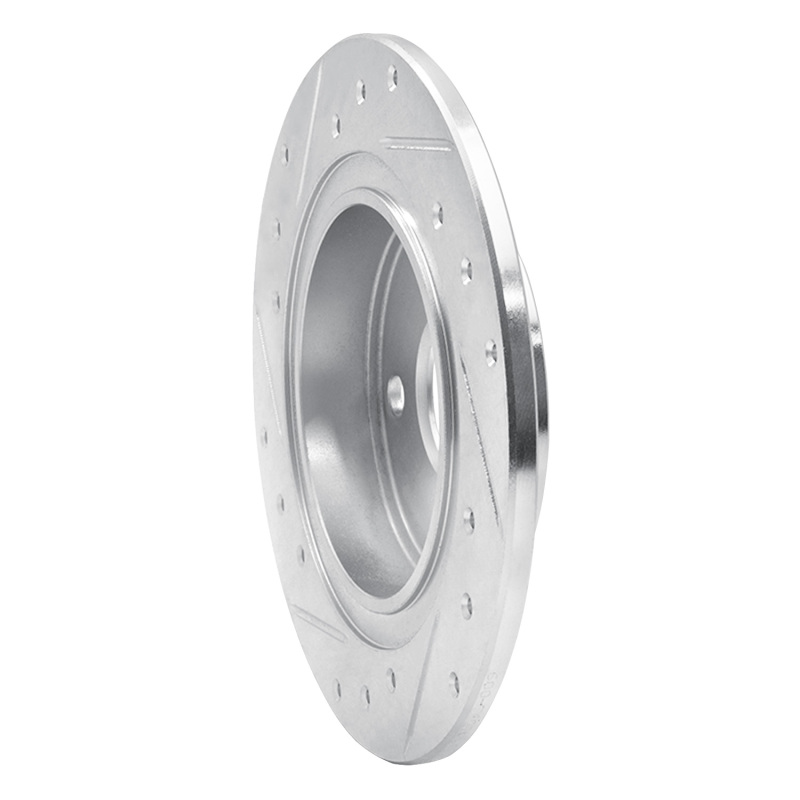 Picture of RNC Brake Rotor - Drill & Slot - R1 87-92 Chevrolet Nova Rear Right Drilled & Slotted Silver Brake Rotor rnc631-76035R
