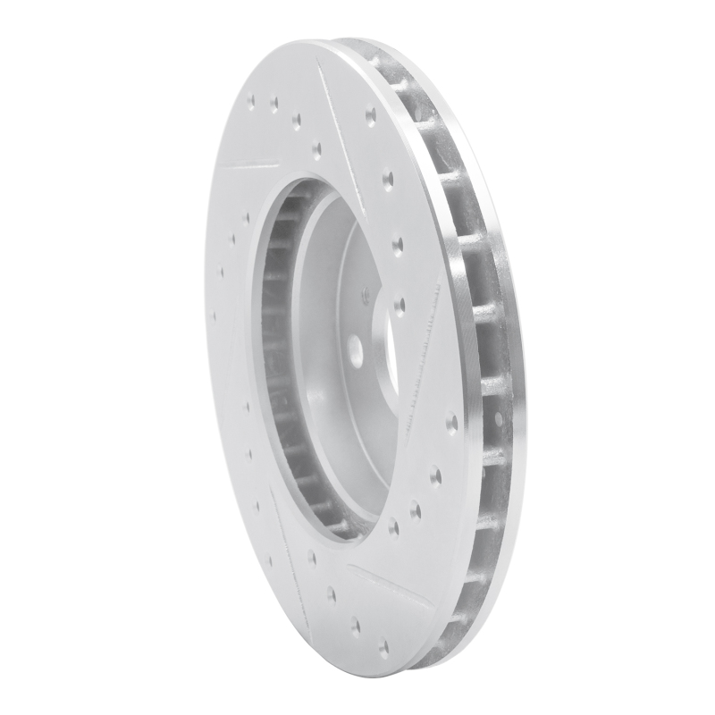 Picture of RNC Brake Rotor - Drill & Slot - R1 88-93 Toyota Celica Front Left Drilled & Slotted Silver Brake Rotor rnc631-76041L
