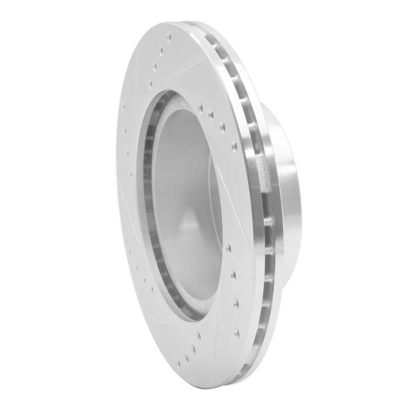 Picture of RNC Brake Rotor - Drill & Slot - R1 89-92 Toyota Cressida Front Right Drilled & Slotted Silver Brake Rotor rnc631-76040R