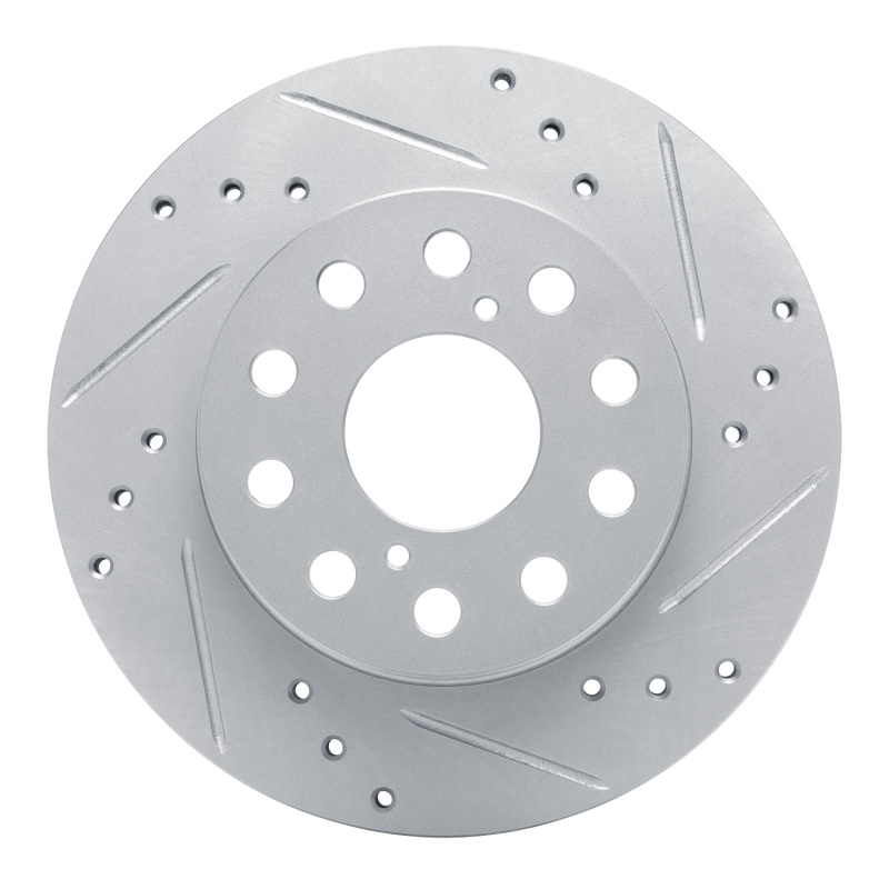 Picture of RNC Brake Rotor - Drill & Slot - R1 91-95 Toyota MR2 Rear Right Drilled & Slotted Silver Brake Rotor rnc631-76048R