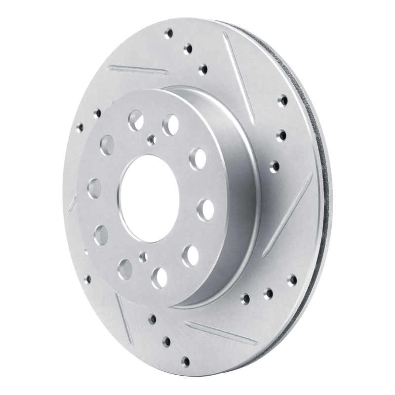 Picture of RNC Brake Rotor - Drill & Slot - R1 91-95 Toyota MR2 Rear Right Drilled & Slotted Silver Brake Rotor rnc631-76048R
