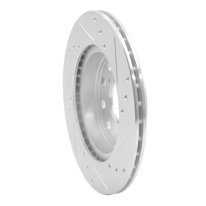 Picture of RNC Brake Rotor - Drill & Slot - R1 91-95 Toyota MR2 Rear Left Drilled & Slotted Silver Brake Rotor rnc631-76048L