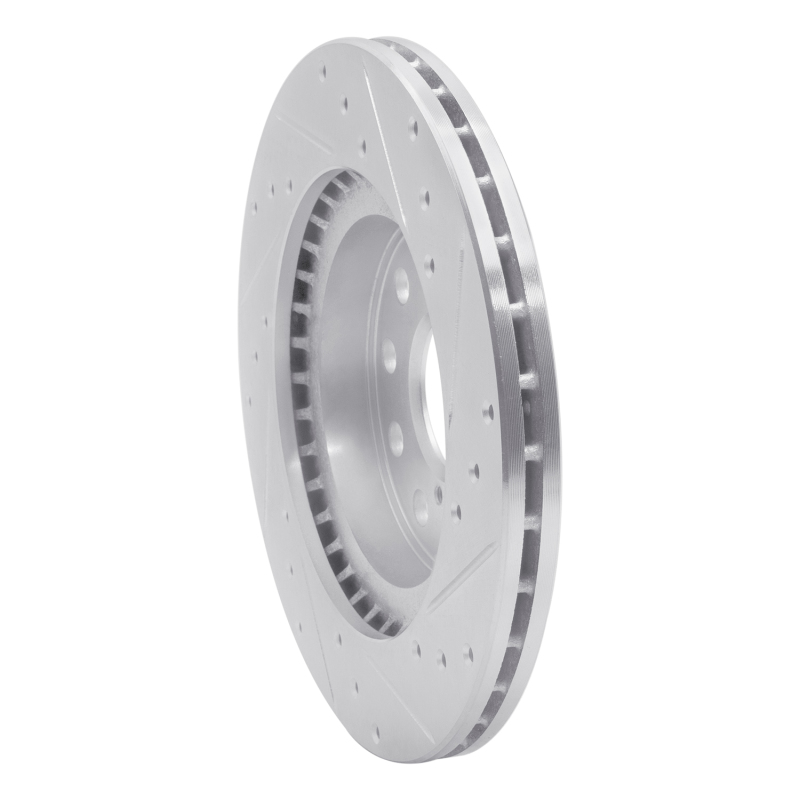 Picture of RNC Brake Rotor - Drill & Slot - R1 92-95 Toyota MR2 Rear Left Drilled & Slotted Silver Brake Rotor rnc631-76058L