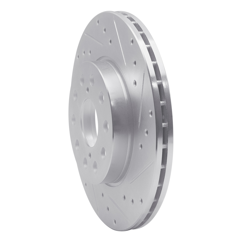 Picture of RNC Brake Rotor - Drill & Slot - R1 92-95 Toyota MR2 Rear Right Drilled & Slotted Silver Brake Rotor rnc631-76058R