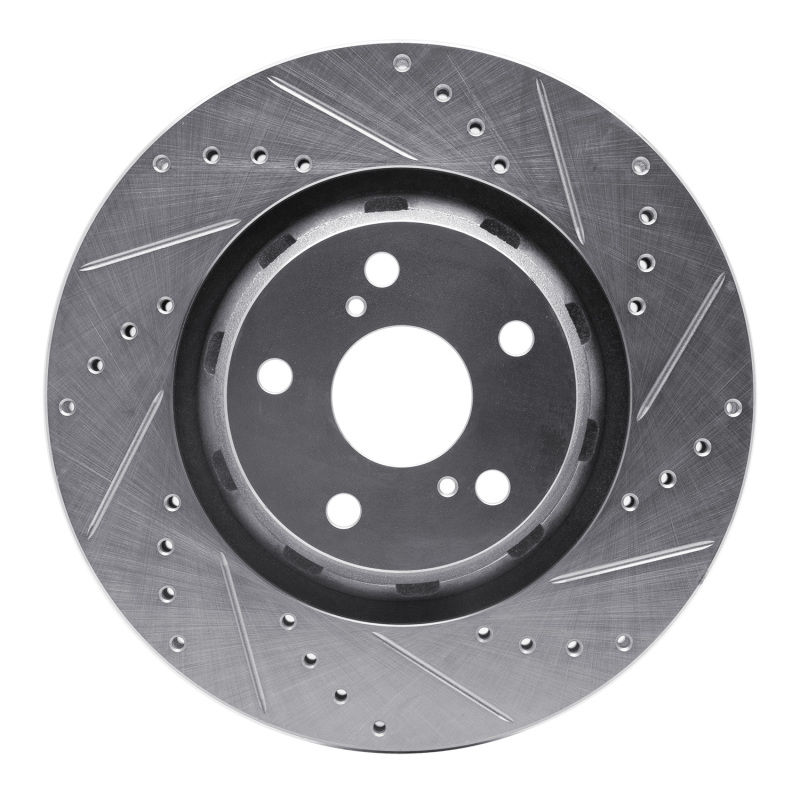 Picture of RNC Brake Rotor - Drill & Slot - R1 09-15 Toyota Venza Front Right Drilled & Slotted Silver Brake Rotor rnc631-76085R