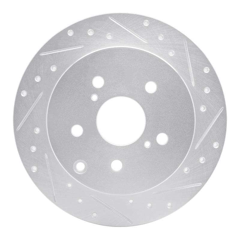 Picture of RNC Brake Rotor - Drill & Slot - R1 12-20 Toyota Prius V Rear Right Drilled & Slotted Silver Brake Rotor rnc631-76089R