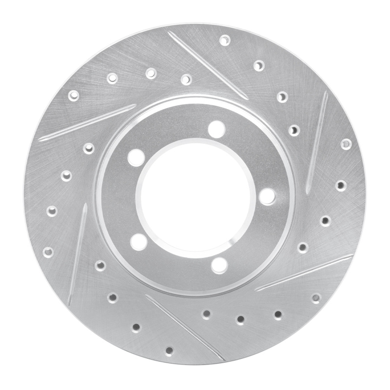 Picture of RNC Brake Rotor - Drill & Slot - R1 79-83 Toyota Pickup Front Right Drilled & Slotted Silver Brake Rotor rnc631-76094R