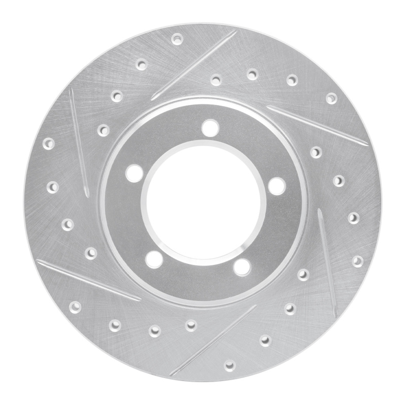Picture of RNC Brake Rotor - Drill & Slot - R1 79-83 Toyota Pickup Front Left Drilled & Slotted Silver Brake Rotor rnc631-76094L