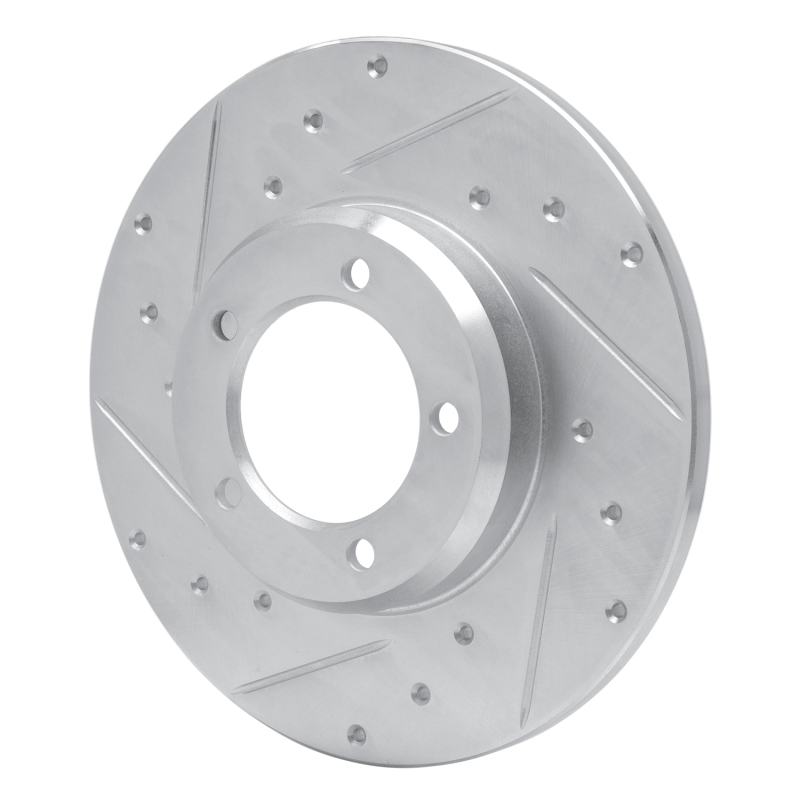 Picture of RNC Brake Rotor - Drill & Slot - R1 75-83 Toyota Pickup Front Left Drilled & Slotted Silver Brake Rotor rnc631-76092L