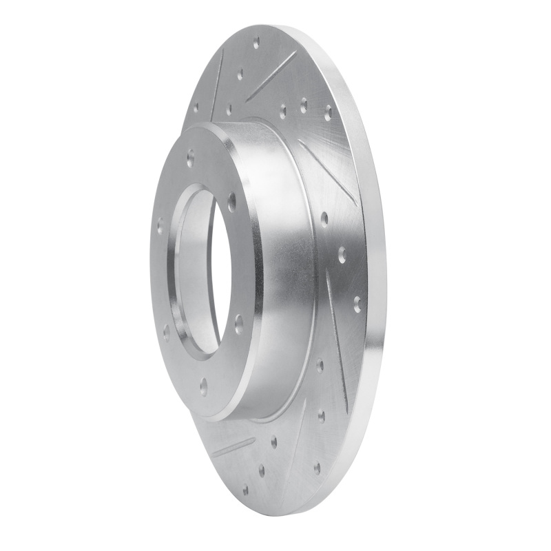 Picture of RNC Brake Rotor - Drill & Slot - R1 79-80 Toyota Pickup Front Left Drilled & Slotted Silver Brake Rotor rnc631-76093L