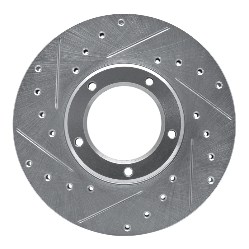 Picture of RNC Brake Rotor - Drill & Slot - R1 85-92 Toyota Pickup Front Left Drilled & Slotted Silver Brake Rotor rnc631-76098L