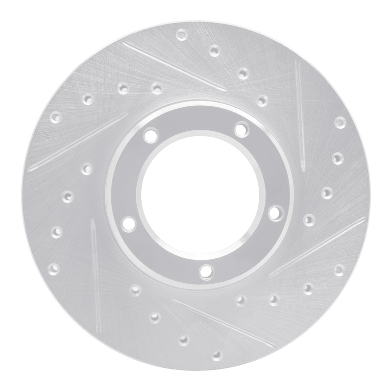 Picture of RNC Brake Rotor - Drill & Slot - R1 85-92 Toyota Pickup Front Right Drilled & Slotted Silver Brake Rotor rnc631-76098R