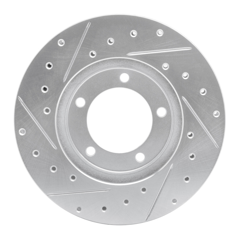 Picture of RNC Brake Rotor - Drill & Slot - R1 79-83 Toyota Pickup Front Right Drilled & Slotted Silver Brake Rotor rnc631-76094R