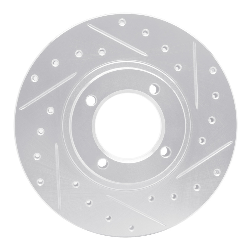 Picture of RNC Brake Rotor - Drill & Slot - R1 86-89 Toyota Van Wagon Front Right Drilled & Slotted Silver Brake Rotor rnc631-76103R