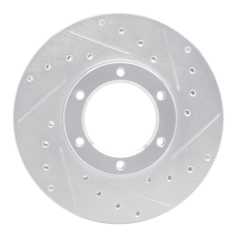 Picture of RNC Brake Rotor - Drill & Slot - R1 87-88 Toyota Pickup Front Right Drilled & Slotted Silver Brake Rotor rnc631-76105R
