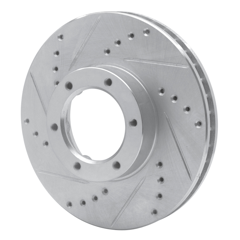 Picture of RNC Brake Rotor - Drill & Slot - R1 89-93 Toyota Pickup Front Left Drilled & Slotted Silver Brake Rotor rnc631-76107L