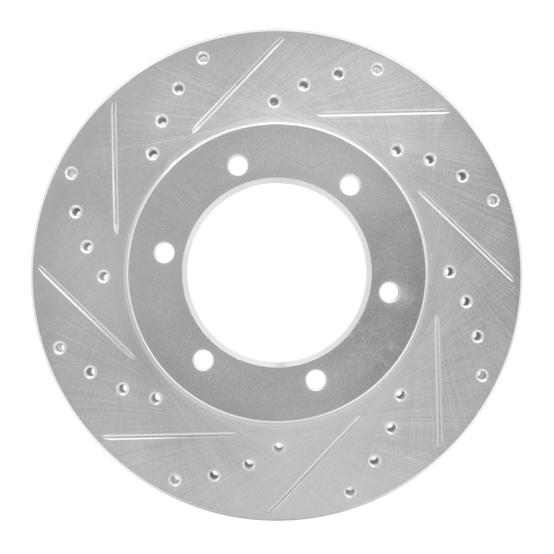 Picture of RNC Brake Rotor - Drill & Slot - R1 91-98 Toyota T100 Front Left Drilled & Slotted Silver Brake Rotor rnc631-76115L