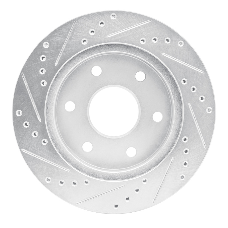 Picture of RNC Brake Rotor - Drill & Slot - R1 93-98 Toyota T100 Front Right Drilled & Slotted Silver Brake Rotor rnc631-76119R