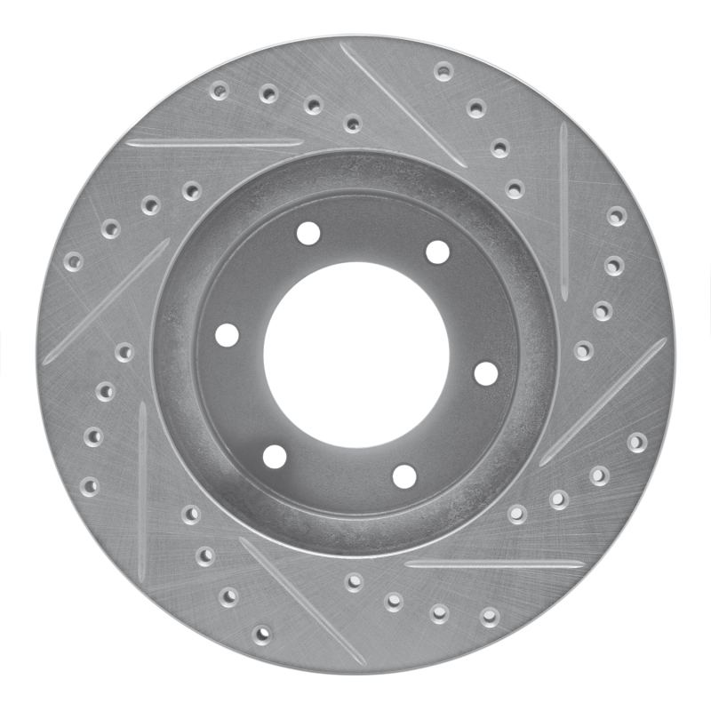 Picture of RNC Brake Rotor - Drill & Slot - R1 93-98 Toyota T100 Front Left Drilled & Slotted Silver Brake Rotor rnc631-76118L