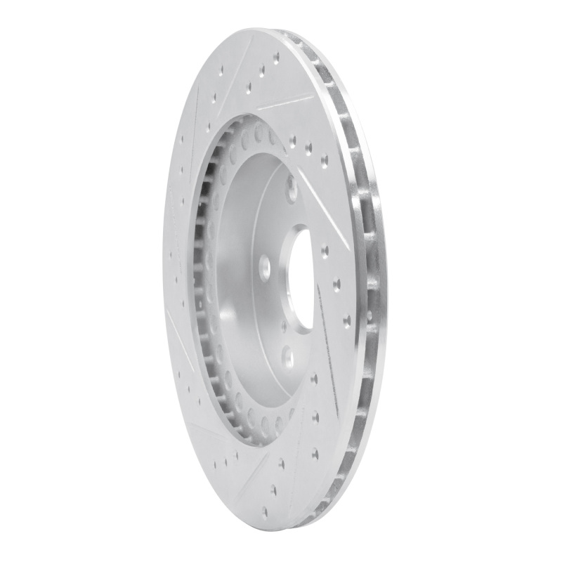 Picture of RNC Brake Rotor - Drill & Slot - R1 96-03 Toyota RAV4 Front Right Drilled & Slotted Silver Brake Rotor rnc631-76122R