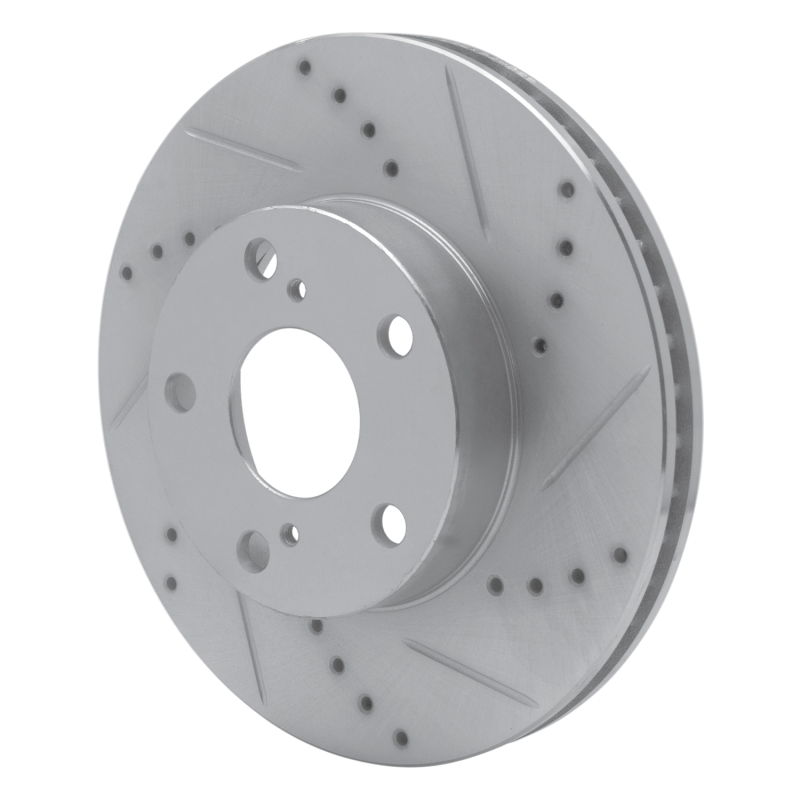 Picture of RNC Brake Rotor - Drill & Slot - R1 05-15 Toyota Tacoma Front Right Drilled & Slotted Silver Brake Rotor rnc631-76133R