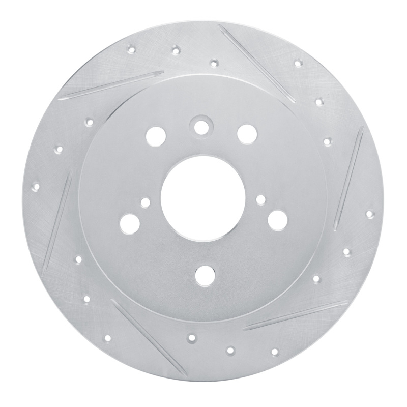 Picture of RNC Brake Rotor - Drill & Slot - R1 18-24 Toyota Camry Rear Right Drilled & Slotted Silver Brake Rotor rnc631-76152R