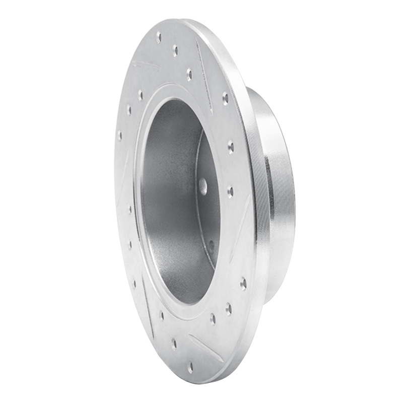 Picture of RNC Brake Rotor - Drill & Slot - R1 81-85 Mazda RX-7 Rear Left Drilled & Slotted Silver Brake Rotor rnc631-80000L