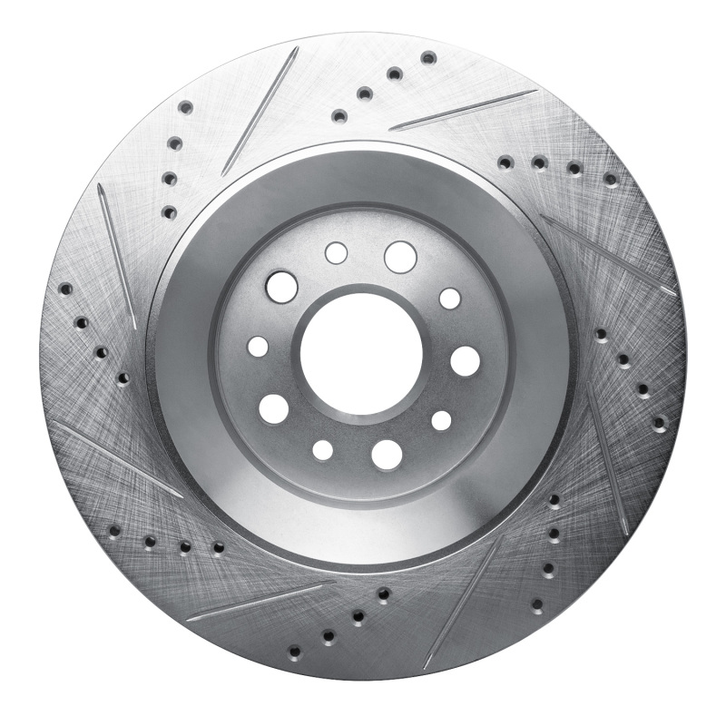 Picture of RNC Brake Rotor - Drill & Slot - R1 17-24 Maserati LeVante Rear Right Drilled & Slotted Silver Brake Rotor rnc631-79010R